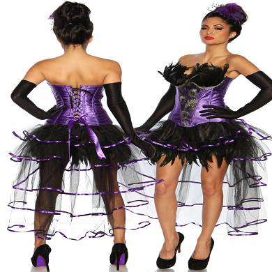 Burlesque Corsage mit dekorativer Schnürung