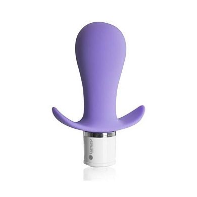 Deluxe Silikon Massage Butt Plug (Ø 22-35 mm) mit Vibration. Angel Wings Analplug m