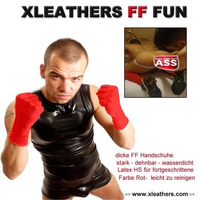 Fist & Fun Handschuhe spezial kurz in einen geilen Rot