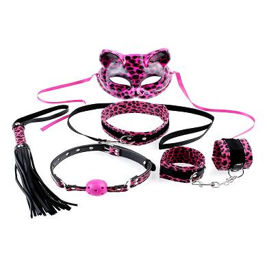 Bondage Geschirr-Set im Katzen Look
