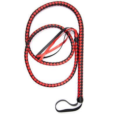 HardcoreDeLuxe Long Whip black/red