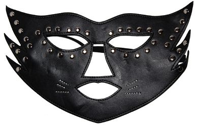 Leder Augenbinde CAT