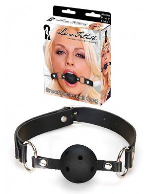 LUX FETISH Breathable Ball Gag black