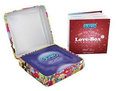Durex Love-Box. Kondome. 3er