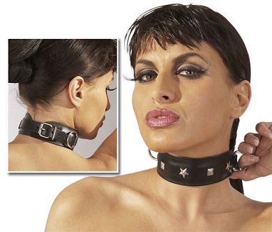 Leder Hals-Fessel mit Nieten