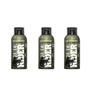 3-Pack Rude Rider Silicone Glide 50 ml (Fun Size)