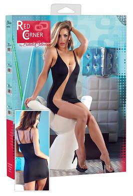 Minikleid mit gewagtem Durchblick