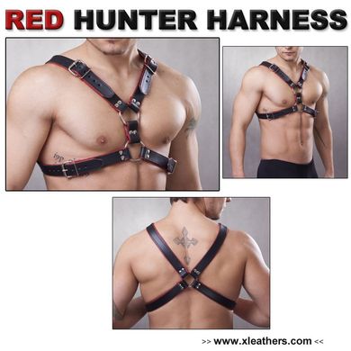 Harness Red Hunter 100% NAPPALEDER MADE IN GERMANY