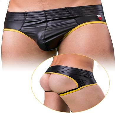 Backless Bum - black/yellow