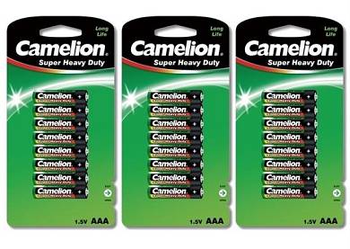 3x CAMELION Super Heavy Duty BATTERIE 1,5V 1,5 Volt AAA MICRO R03P UM4 BATTERIEN