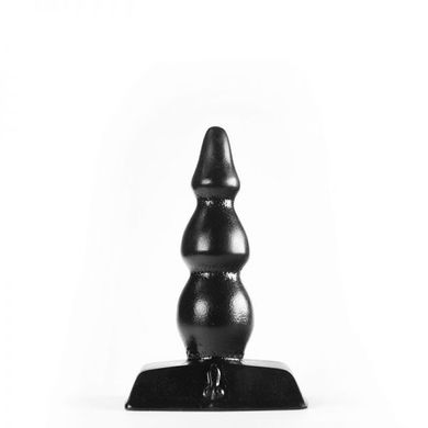 Analplug Kugelrund schwarz 10 x 3 cm