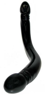 44 x 4 cm SMOOTHY black Doppeldildo
