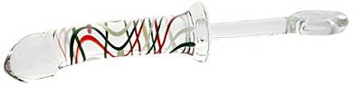 GlassIntimo Glasdildo MORIKO Dildo leicht gebogene Form 28*4cm