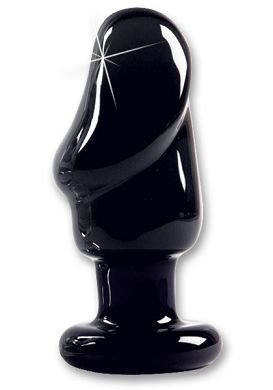10 x 3,7 cm Raging Stallion Helmet Head Glass Plug large black