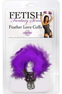Fetish Fantasy - Feather Love Cuffs purple