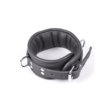 HardcoreDeLuxe Professional - Halsfessel aus weichem Leder schwarz