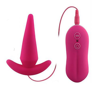  Anal Plug mit Vibration Anal Vibe Silikon Vibrating Plug in pink