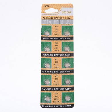 10 tlg LR41 AG3 392A 192 SR41 LR736 392 Alkaline Knopfbatterien Knopfzellen Neu