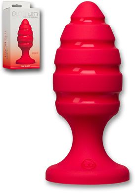 12 x 4,7 cm Plug Doc Johnson Platinum Silicone The Blast red