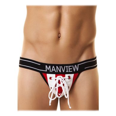 Manview Campus Gym Jockstrap Underwear red/white