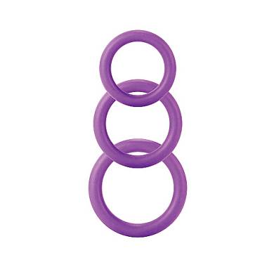 Twiddle Rings in Violett in 3 Gren