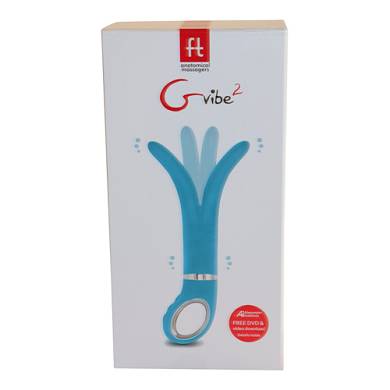 Vibrator in Blau mit 2 Enden aus Silikon