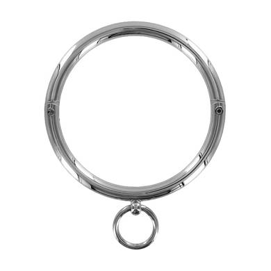 Halsband aus Stahl mit Ring