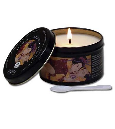 Shunga Massage-Kerze Desire - Vanilleduft