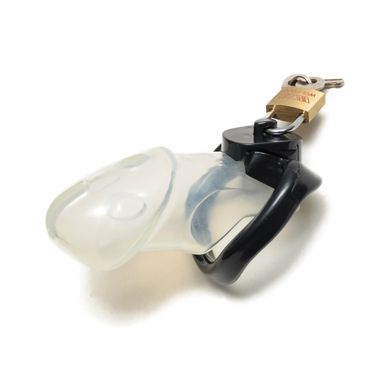Peniskfig Keuschheitsgrtel fr den Mann mit Penisring und Penisverschluss fr BDSM L