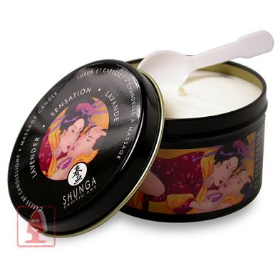 Shunga Massage Kerze Sensation - Lavendel