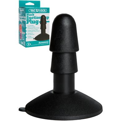 Vac-U-Lock Suction Cup Plug black