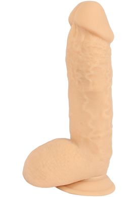 23 x 4,5 cm Dawson Dildo mit Hoden flesh