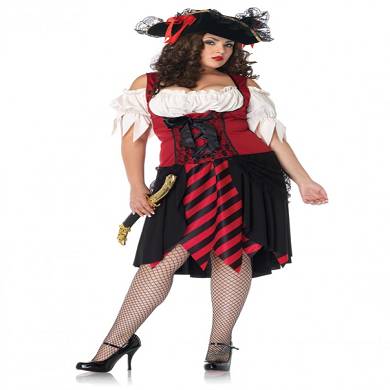 Crimson Pirate Kleid - Queensize