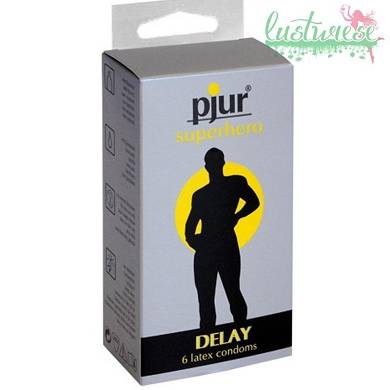 pjur Superhero Delay Kondome 1er Pack (1 x 6 Stück)