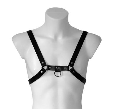 Leder Herren Brust-Harness DELUXE