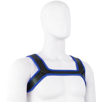 HardcoreDeLuxe Neoprene Puppy Harness black/blue