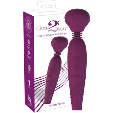21 x 5,4 cm Massagestab Rilassamento weinrot