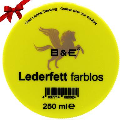 B&E Lederfett farblos Lederpflege Schuhe Autositze mit Vaseline Tran 250 ml Do.