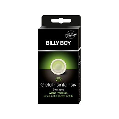 BILLY BOY Gefühlsintensiv 6er - transparente Kondome mit mehr Freiraum