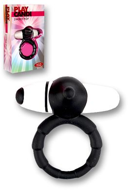Vibro-Penisring - Play Candy Swirly Pop black