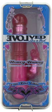 Evolved True Love Vibrator Honey Bunny. rosa transparent. 1 Stück
