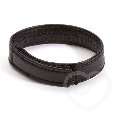 Bondage Boutique Penisring aus Leder mit Klettverschluss