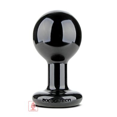 Round Butt - Plug schwarz - medium