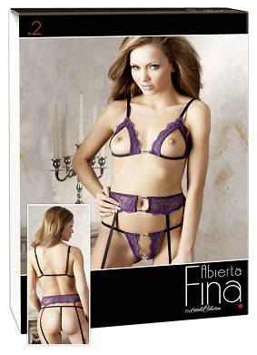 Lilafarbenes 3-teiliges Set