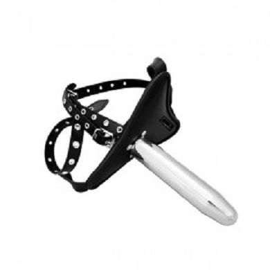 Umschnalldildo mit 16cm Aluminium Metalldildo [Sibada]