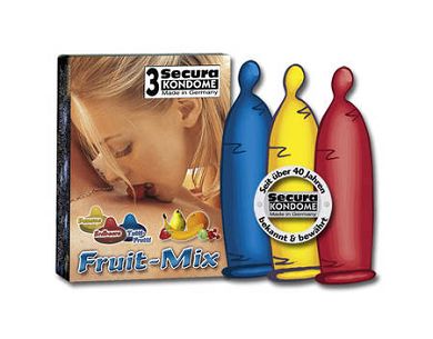 Secura Fruit-Mix Kondome - 3 Stck