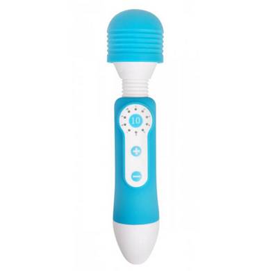 Kleiner Wand Vibrator mit 10 Funktionen in Blau