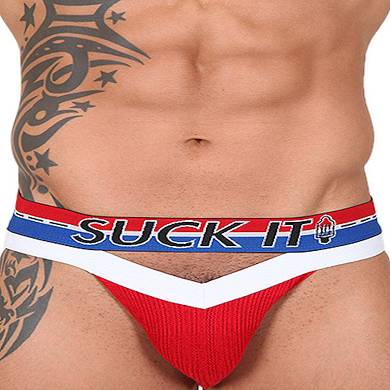 Pistol Pete Suck It Jock Underwear Red