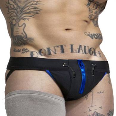 jackadams Gridiron Jockstrap Black/Blue