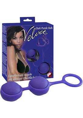 Velvet Dark Purple Balls - Liebeskugeln